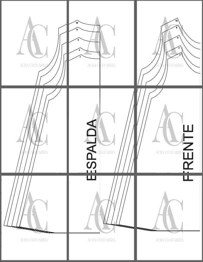 Patrones de Vestido Linea A para niñas - Imagen 2